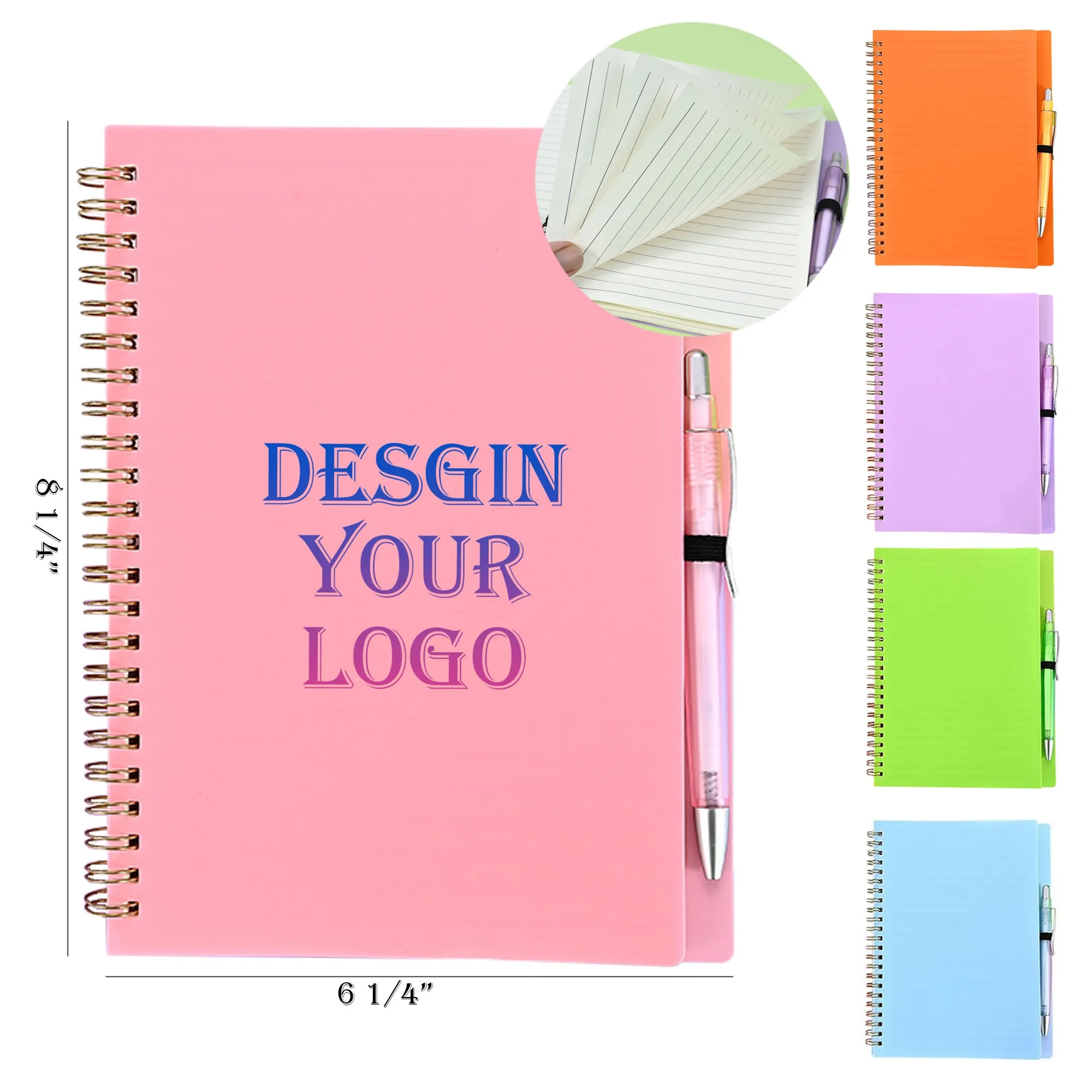 A5 Spiral Notebook with Pen 5