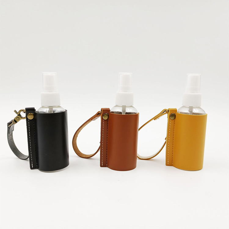 PU Leather Hand Sanitizer Holder(Empty 60ml Bottle) 1