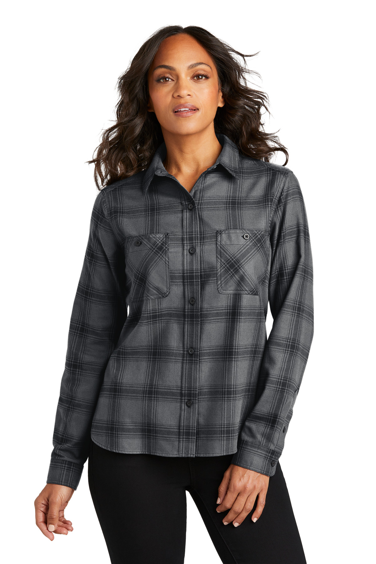 Port Authority Women's Plaid Flannel Shirt LW669 36