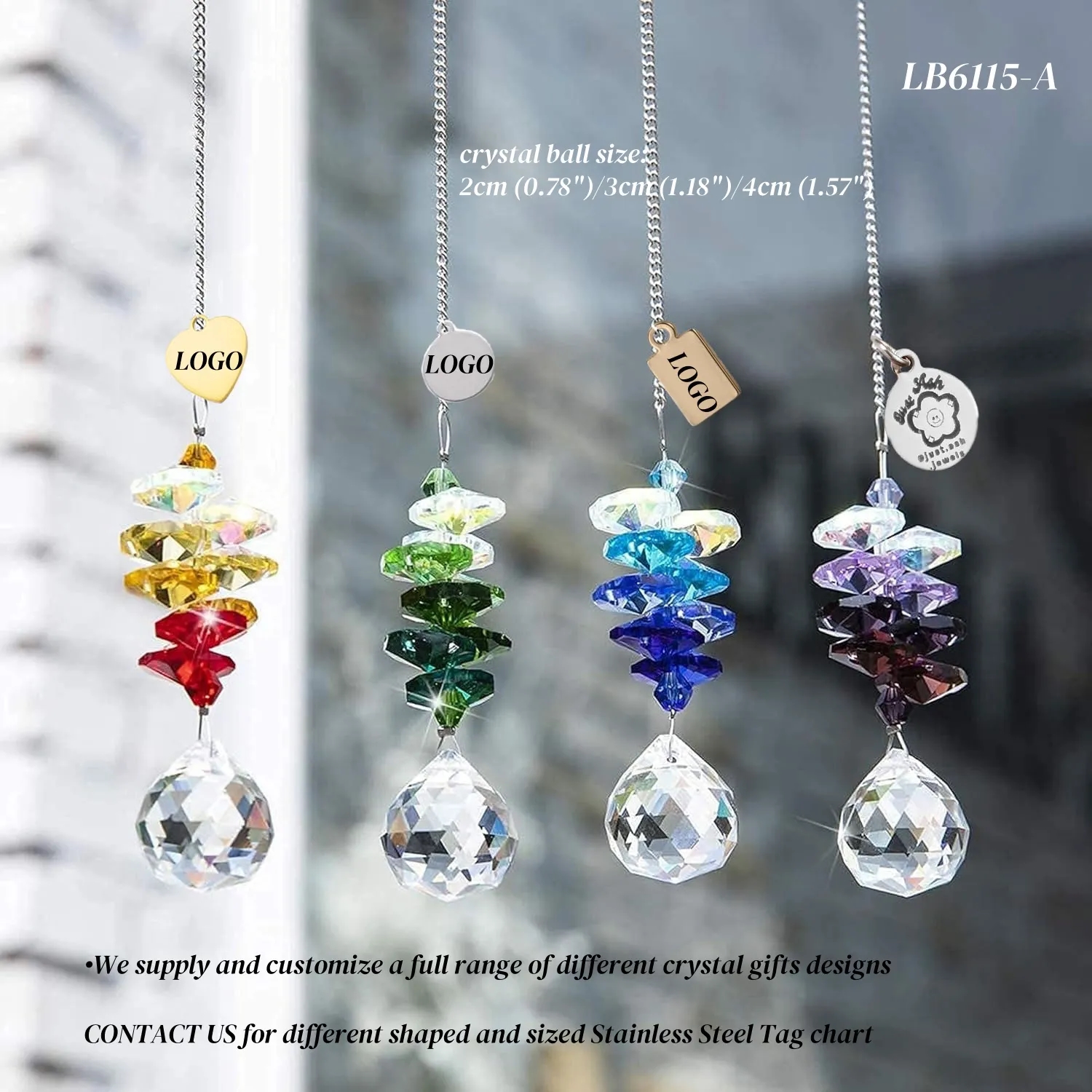 Hanging Crystal Ball Prism Suncatcher 2