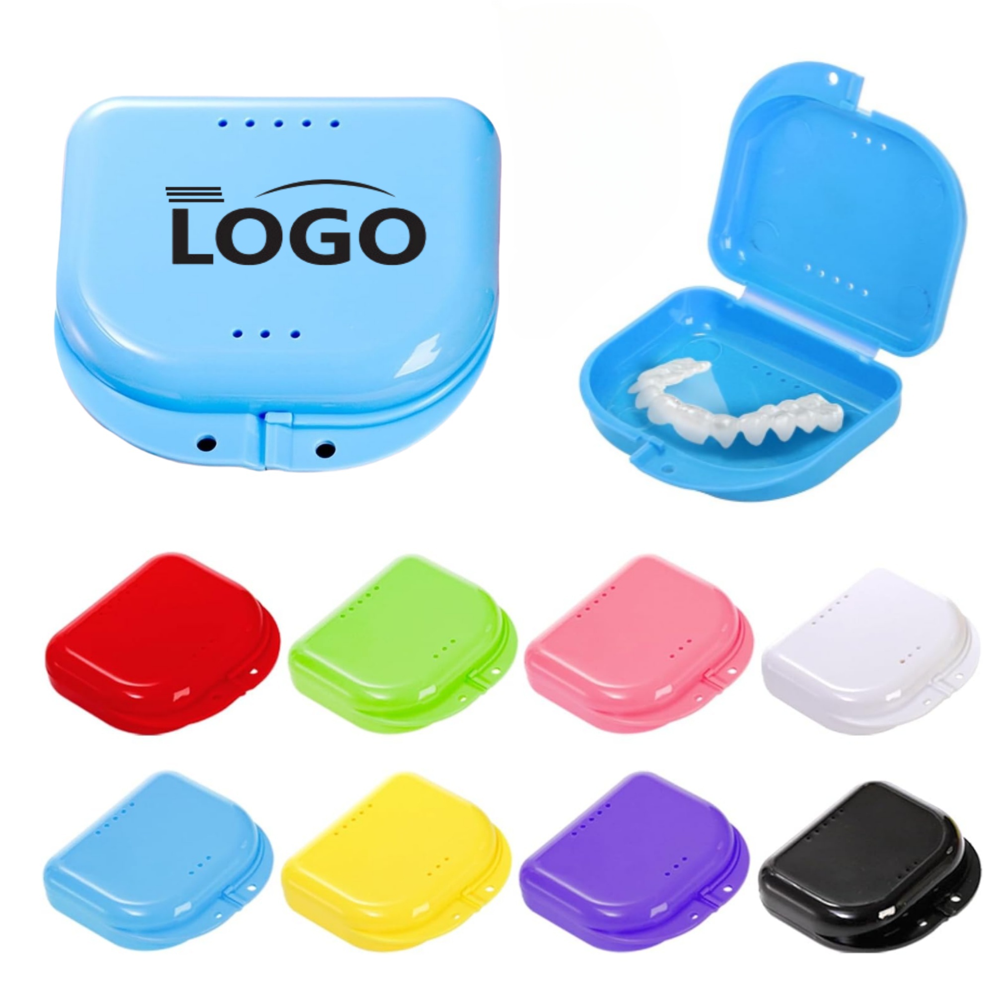 With Ventilation Holes Denture Storage Box 2
