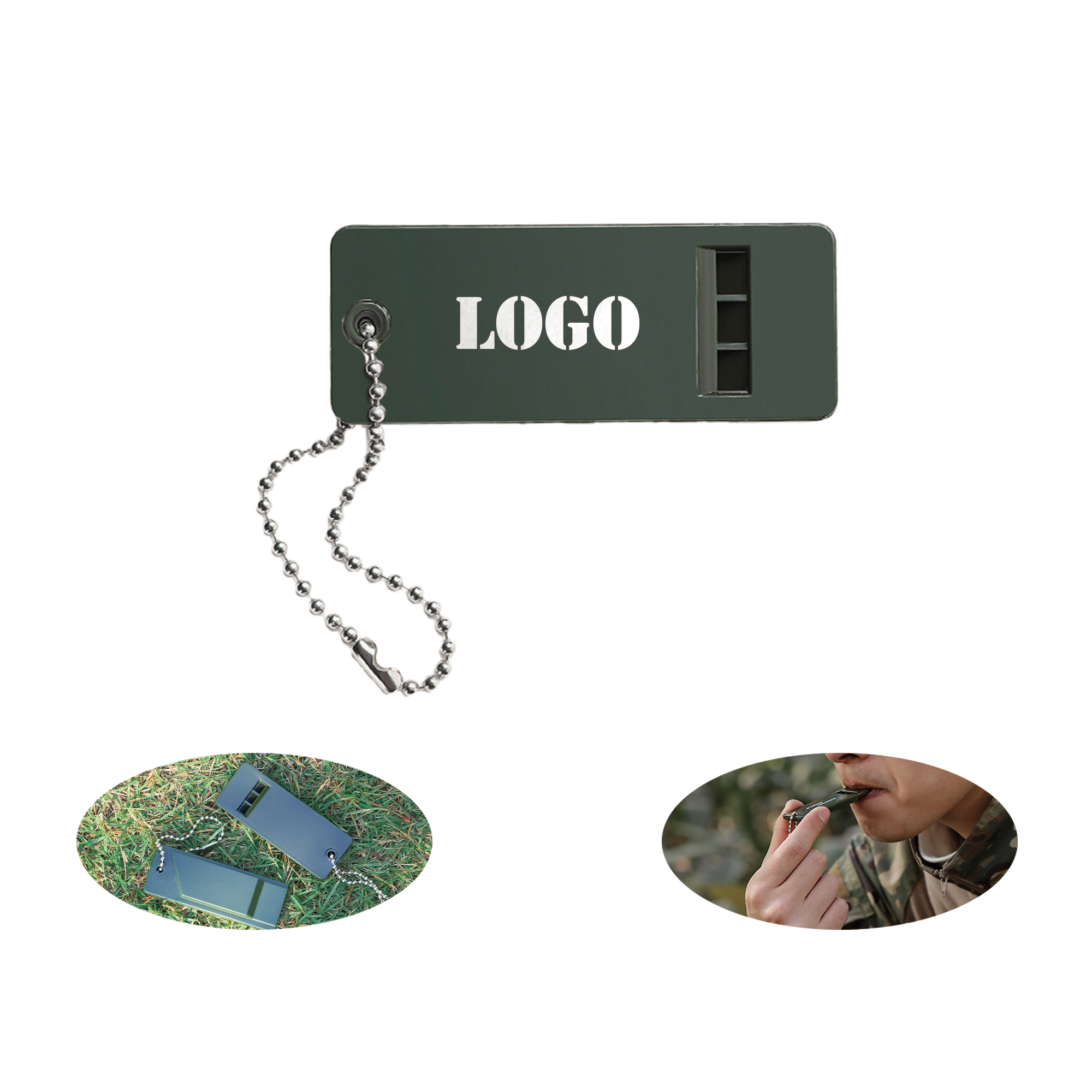Survival Whistle with Keychain 2