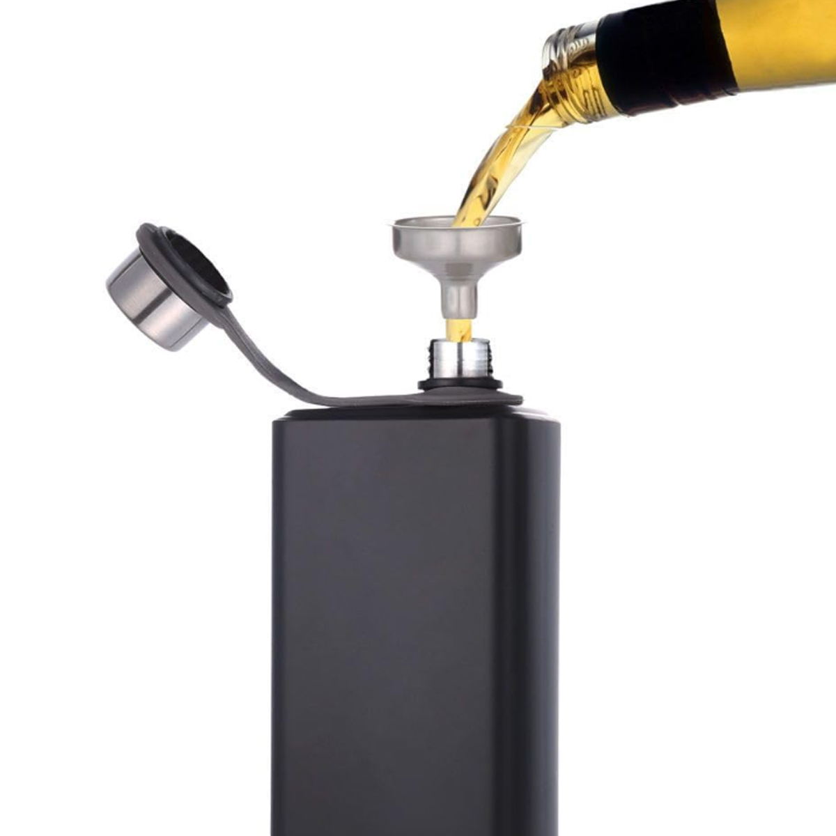 9Oz. Stainless Steel Hip Flask with Screw Cap 6