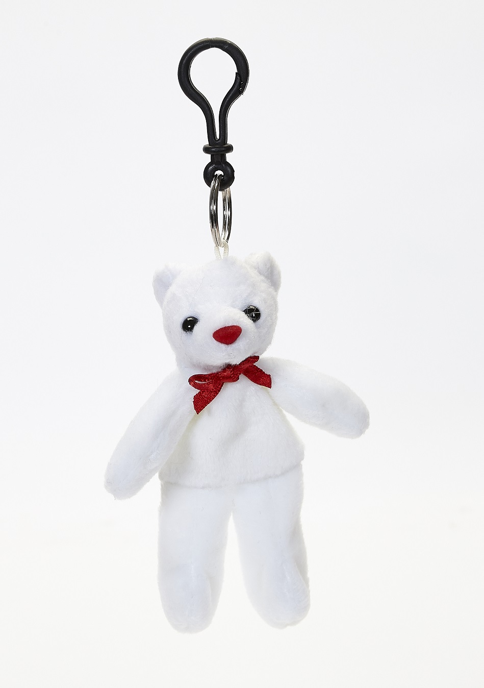 White Bear Zipper Pull Back Pack Clip 2
