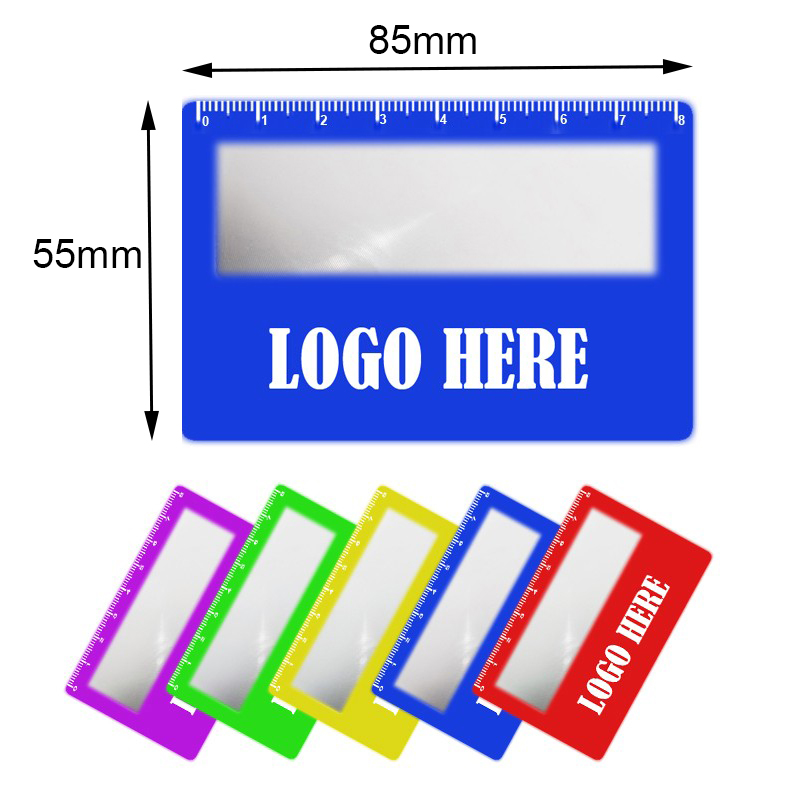 PVC Business Card Magnifier Ruler 1