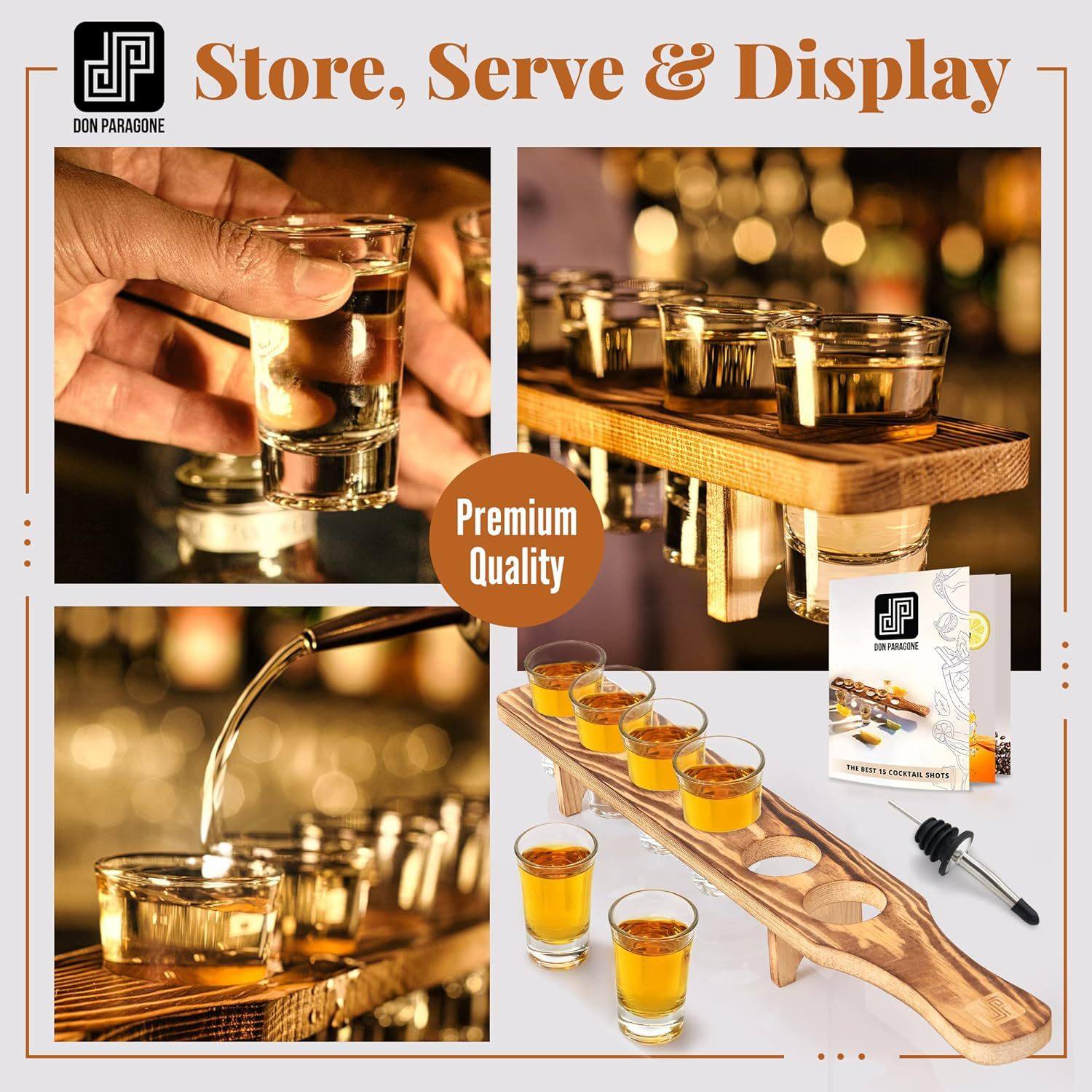 Wooden Cocktail Tray 5