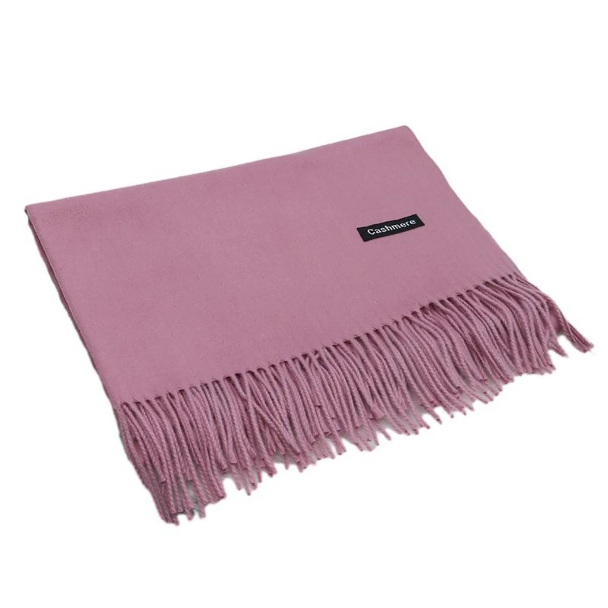 Winter Imitation Cashmere Scarf With Tassels MOQ 100PCS 7