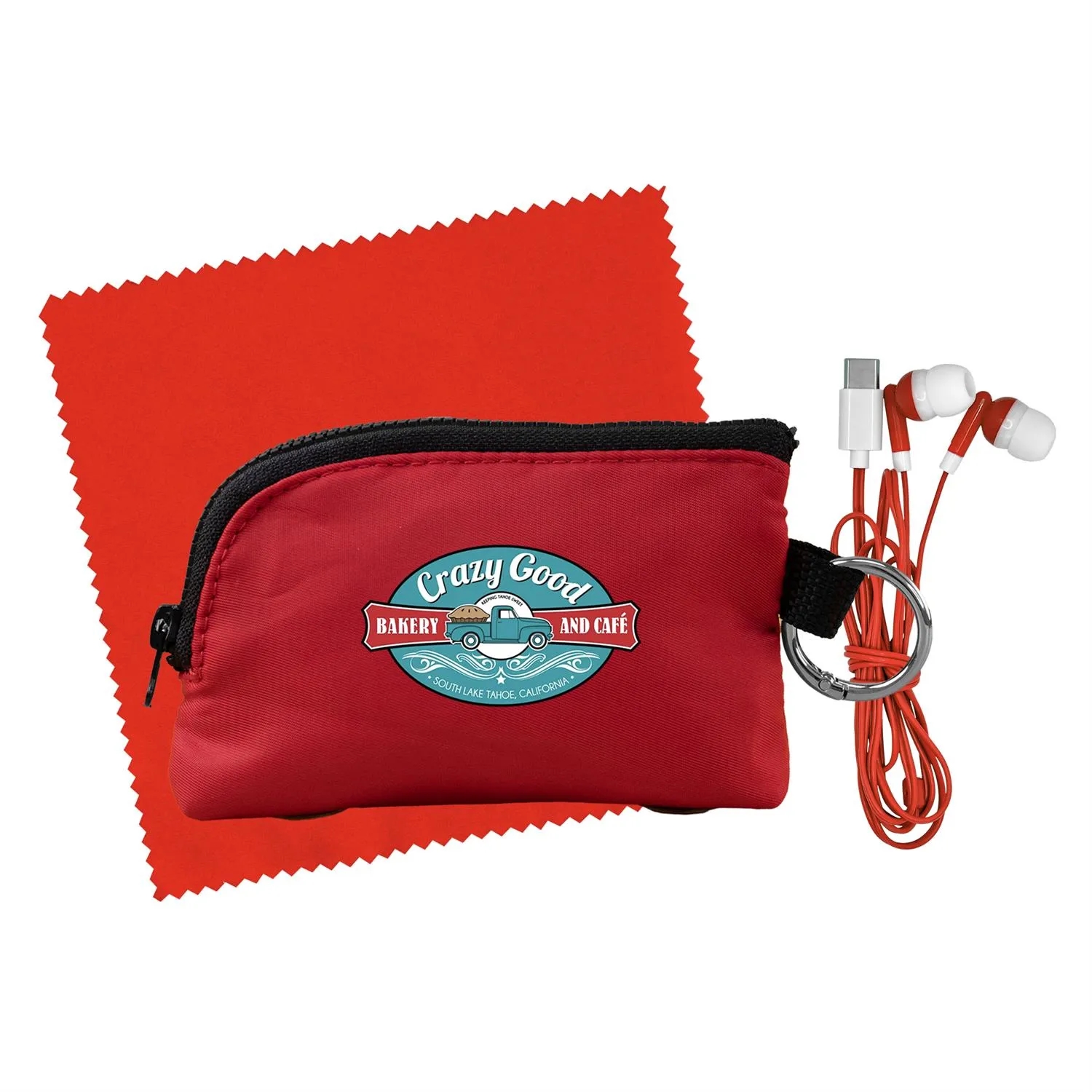 Zip Around Cloth & Ear Bud Kit 16