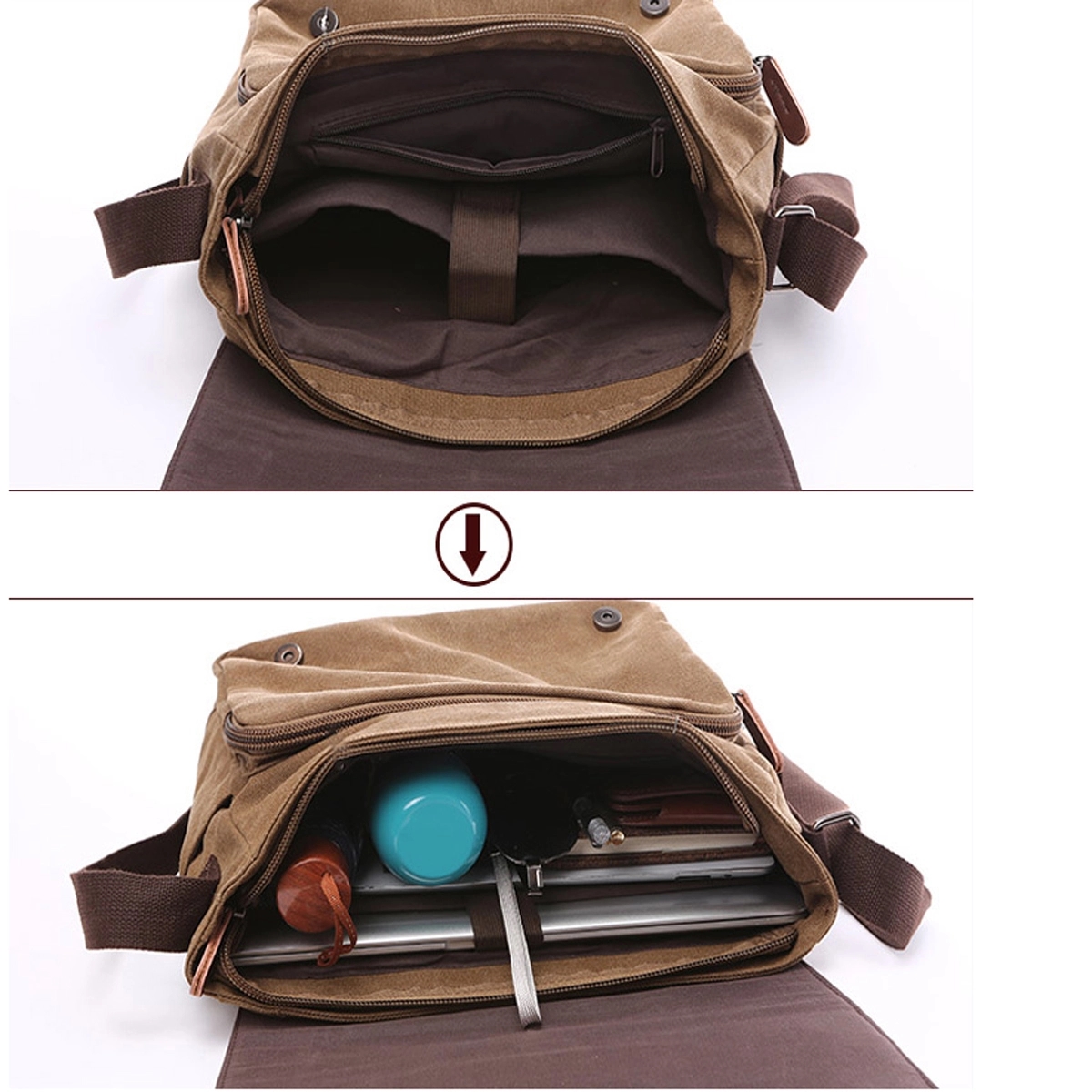 Canvas Messenger Shoulder Bag 5