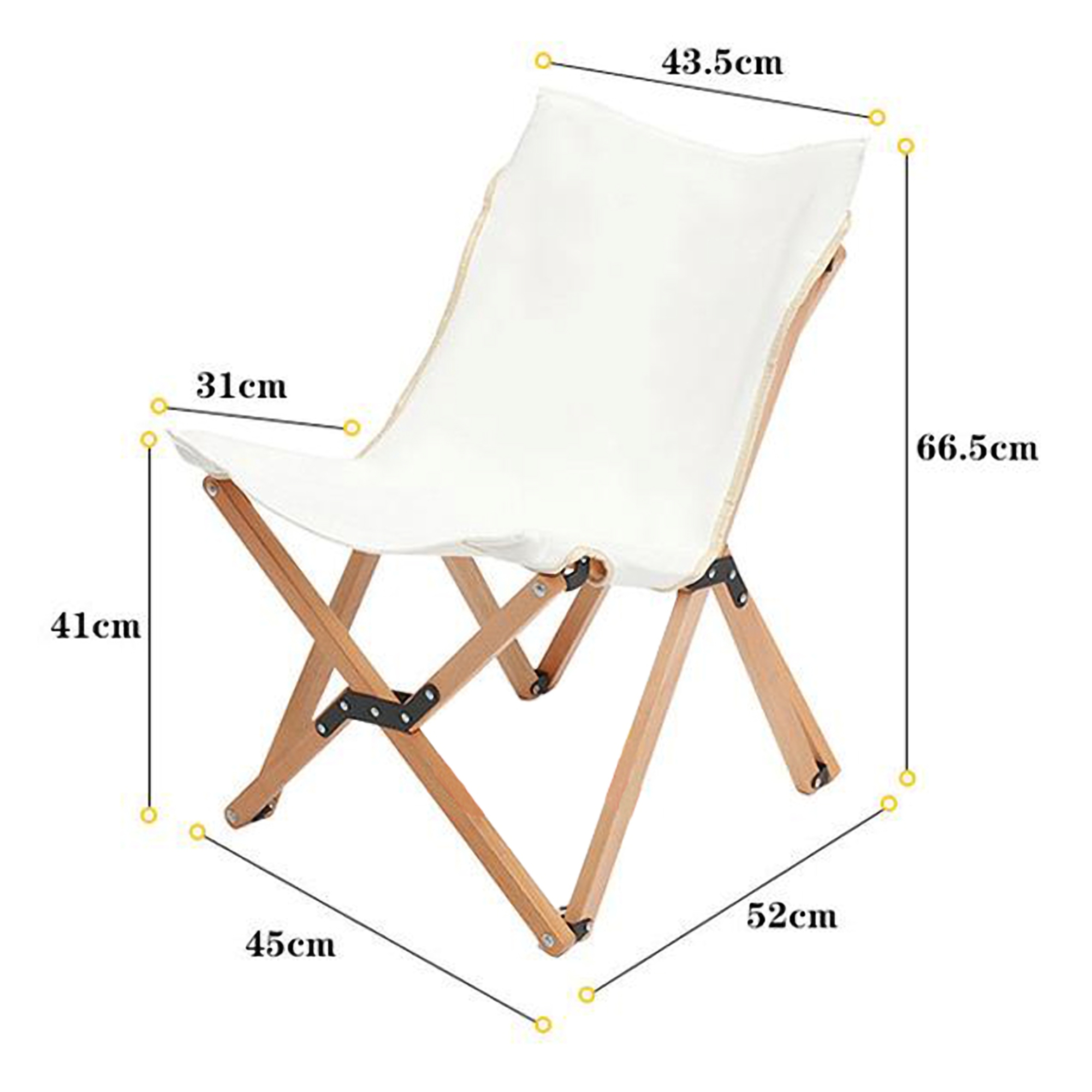Portable Foldable Wooden Chair 4