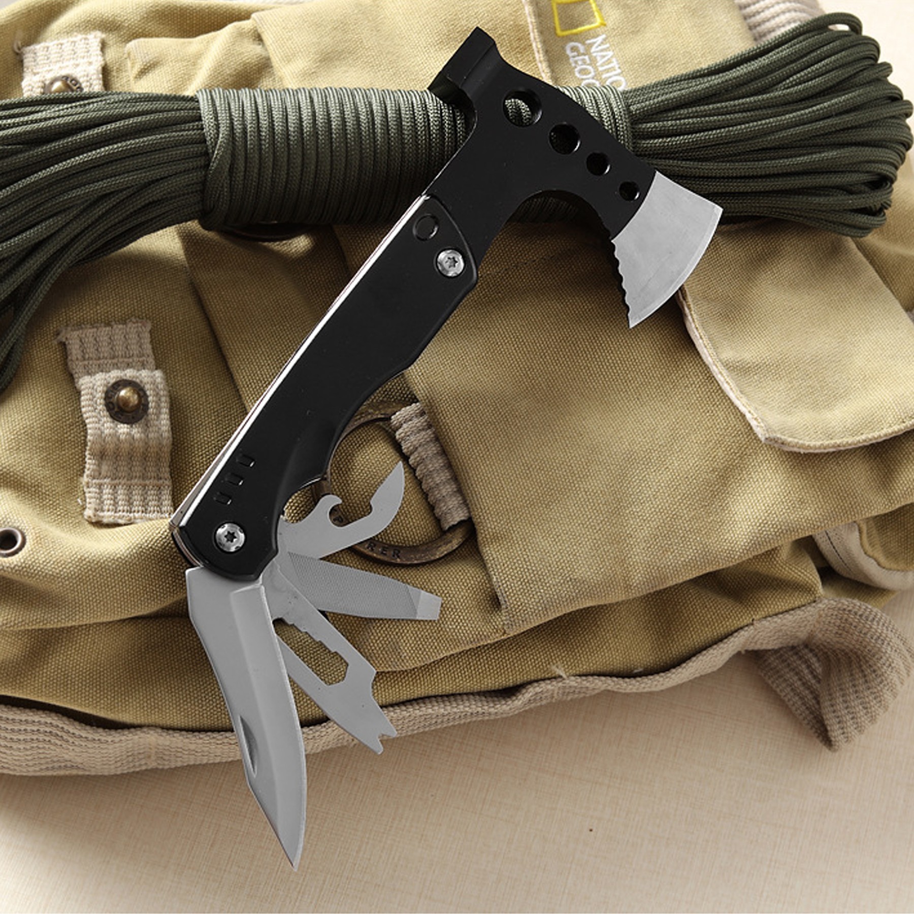 Hammer Axe Multi Tool With Stainless Steel Construction 3