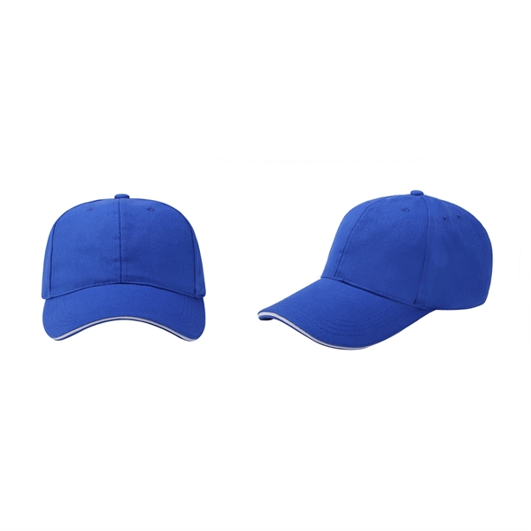 Stock Single-Yarn 7x7 Drill Cotton 6 Panel Cap, Double 17