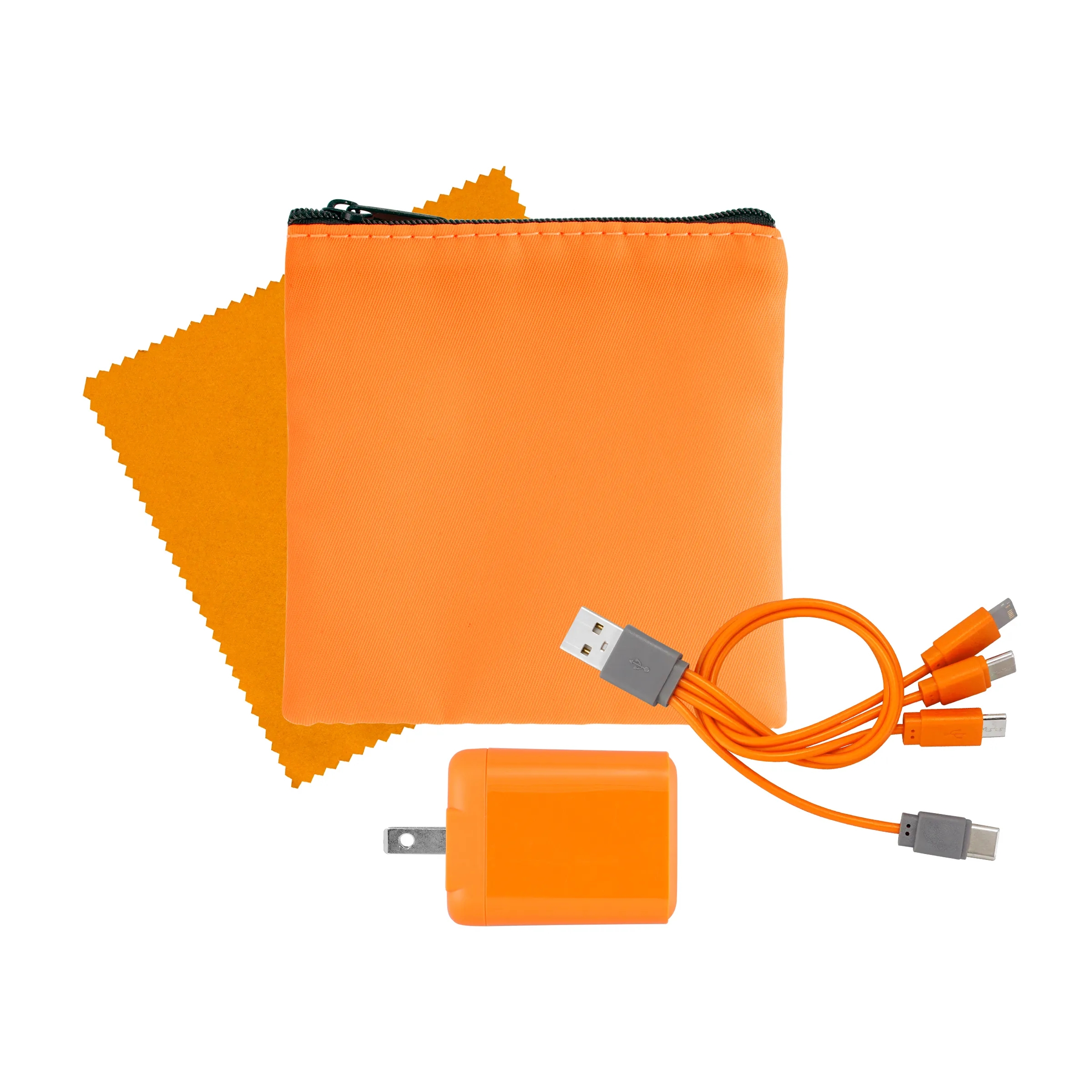 RPET Fast Charger, Cable & Cloth Kit 16