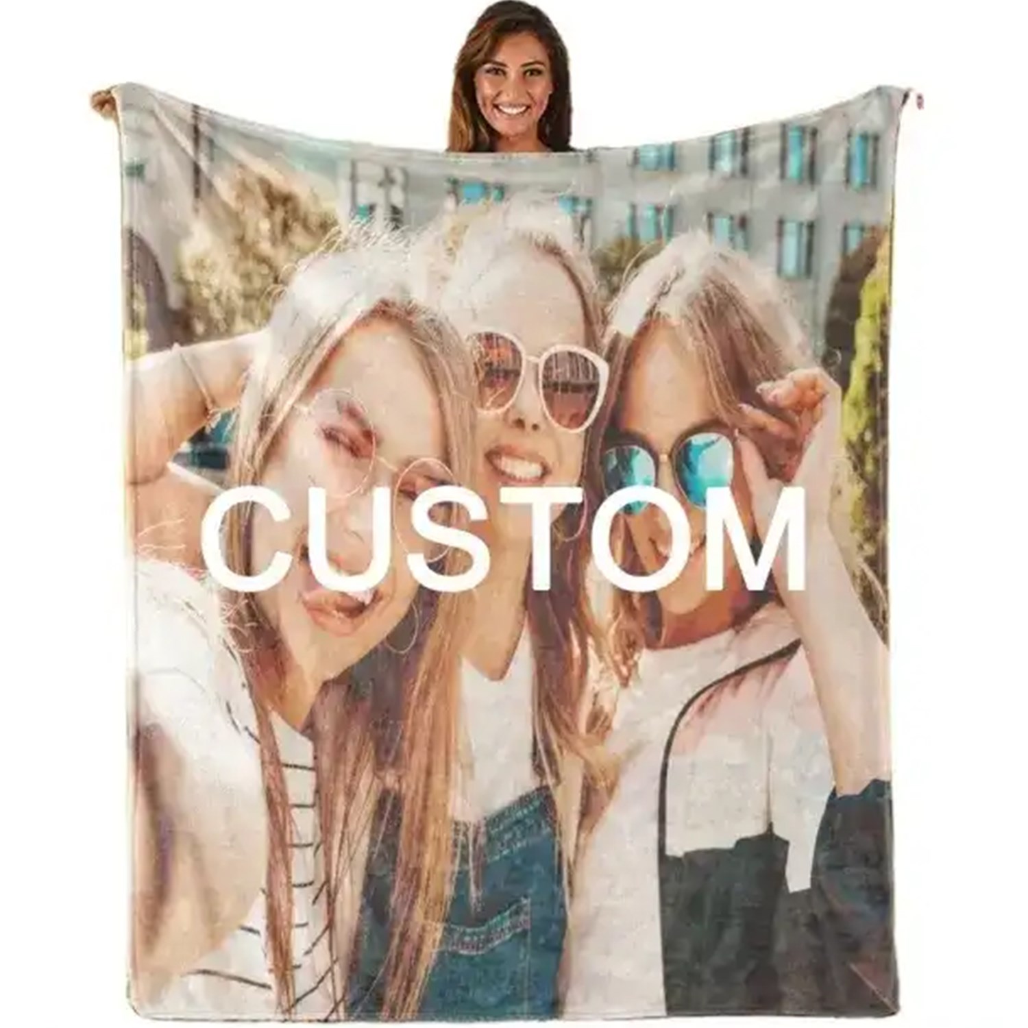 30” x 40” Cotton Feel Swaddle Sublimation Blanket 185 GSM 4