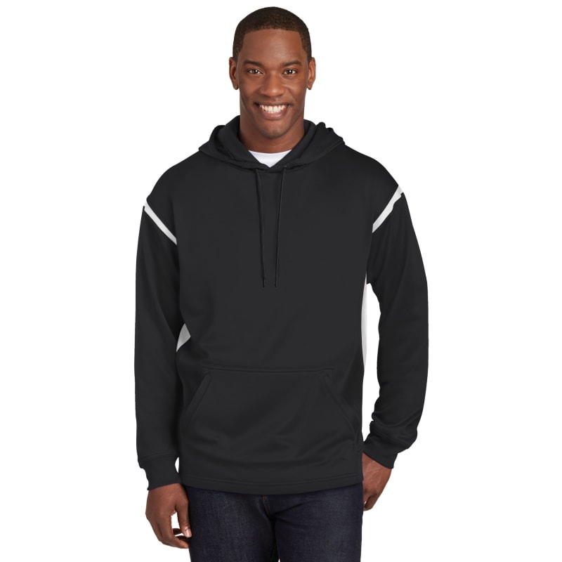 Sport-Tek Tech Fleece Colorblock Hooded Sweatshirt. 34