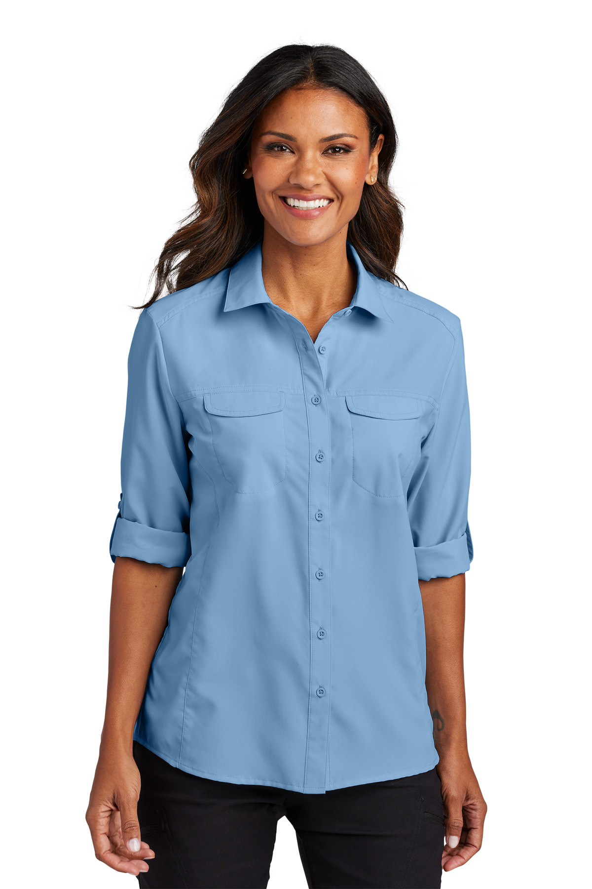 Port Authority Women's Long Sleeve UV Daybreak Shirt LW960 47