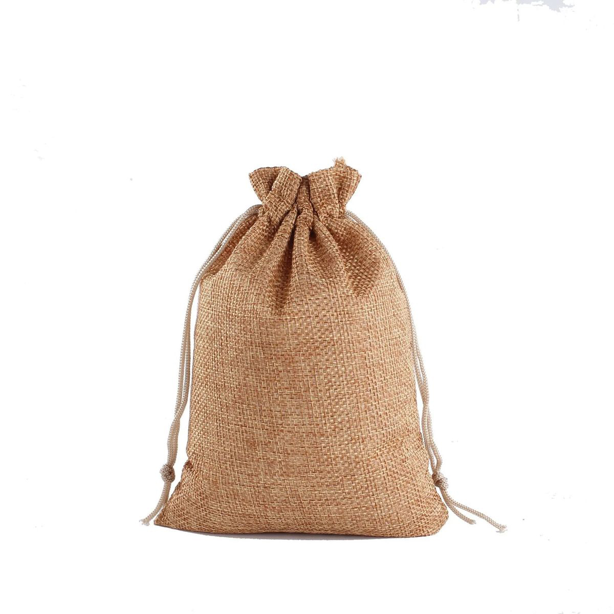 Reusable Jute Drawstring Bag for Party Gifts 30