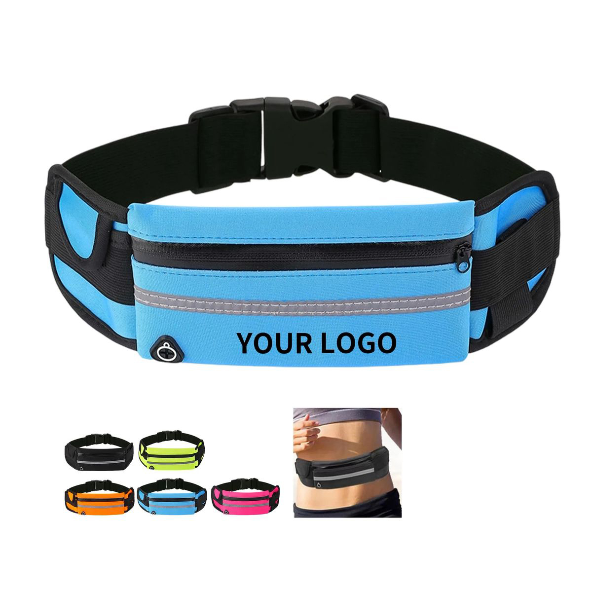 Running Waist Bag with Silkscreen Logo 4