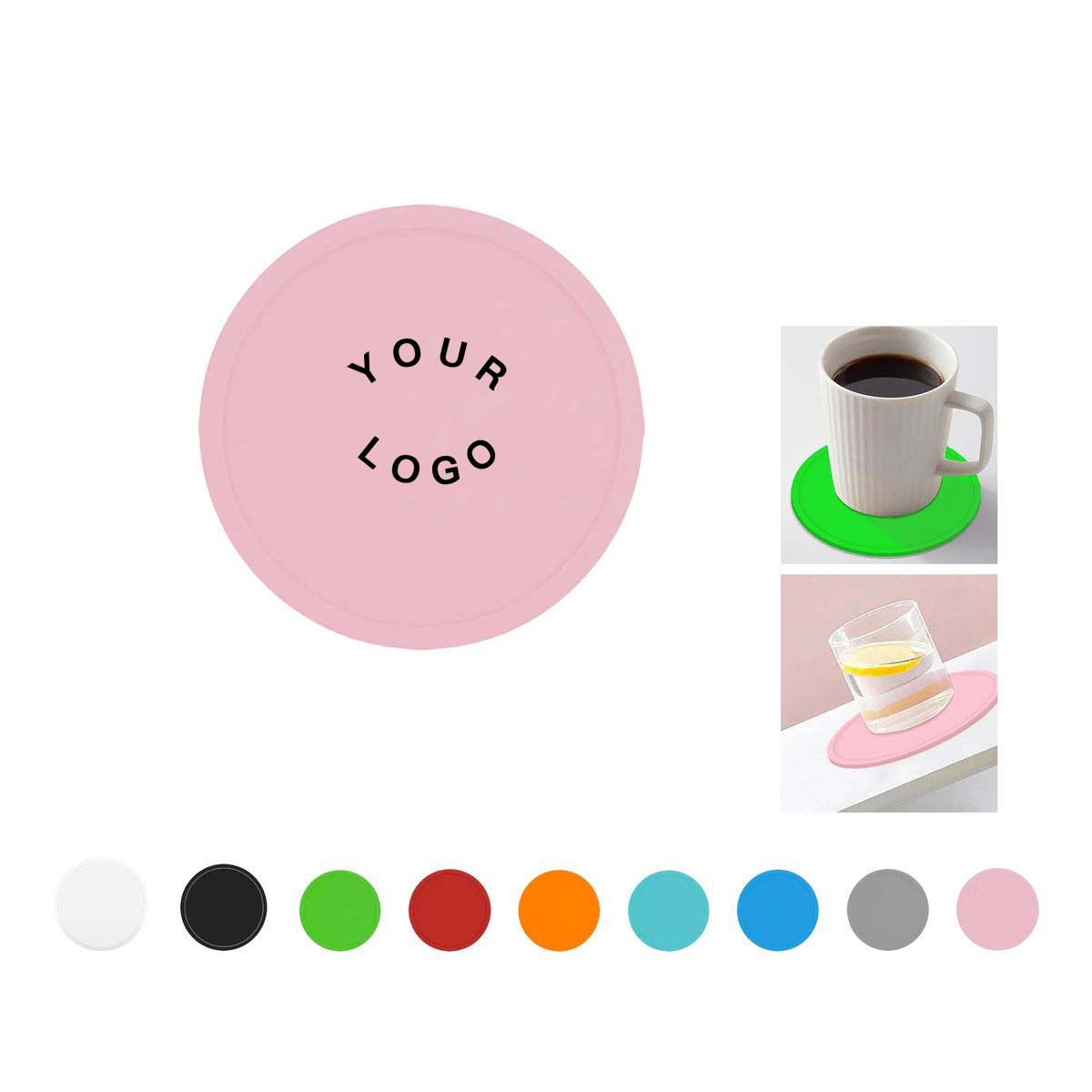 Durable Silicone Coasters with Groove Pattern 8