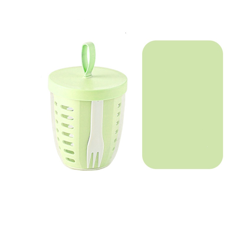 Customized double-layer draining fruit cup 6