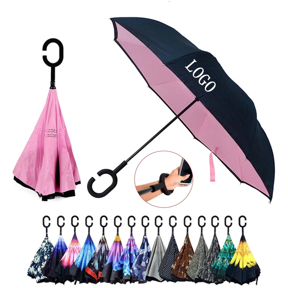 Hands-free Car Reverse Gift Umbrella 2