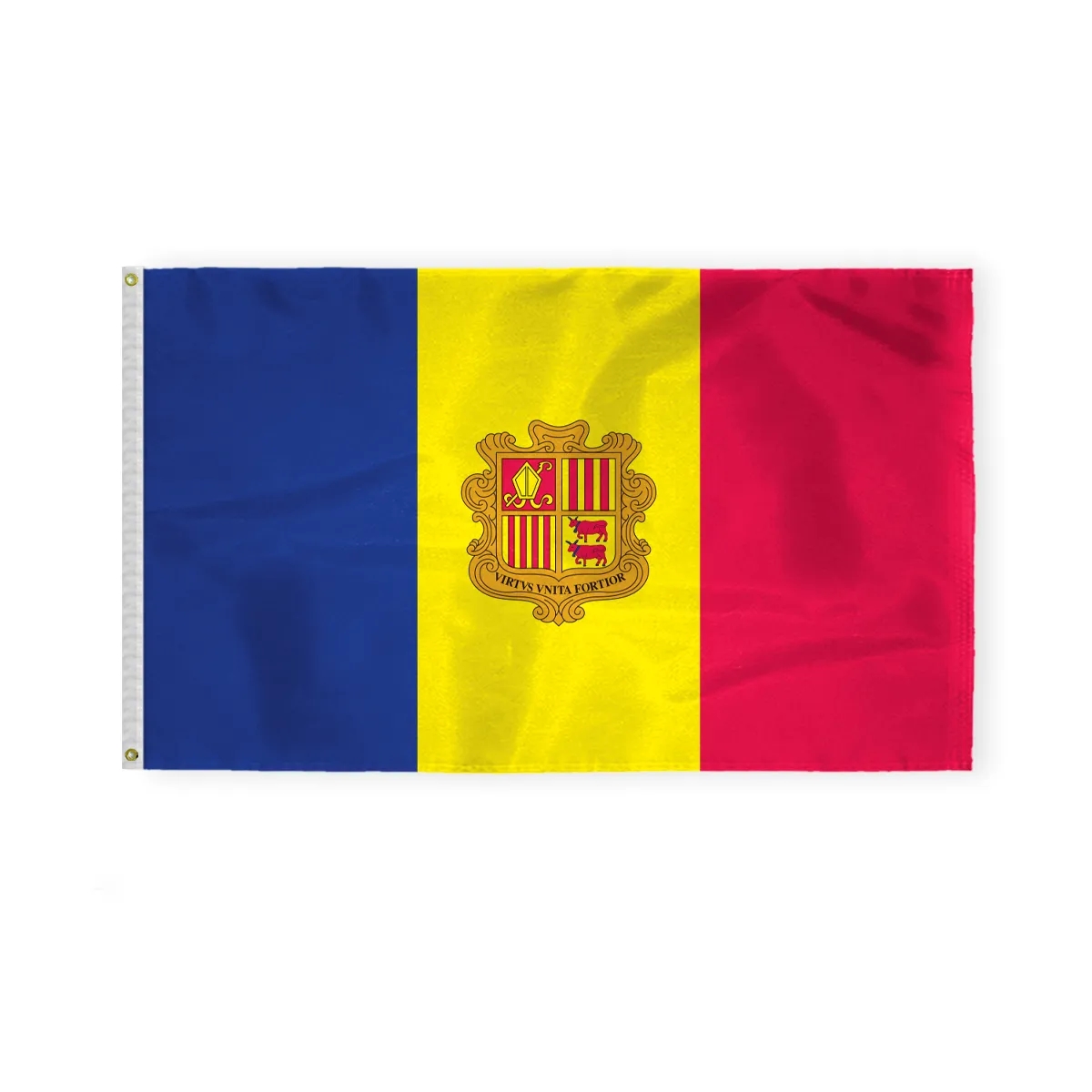 World Flag - Andorra with Seal 4