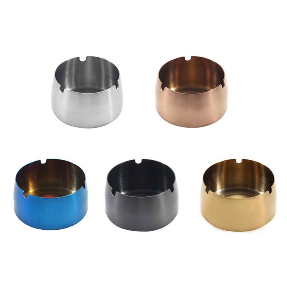 Cigar Ashtray Cigarette Tobacco Stainless Steel Ash Tray 2