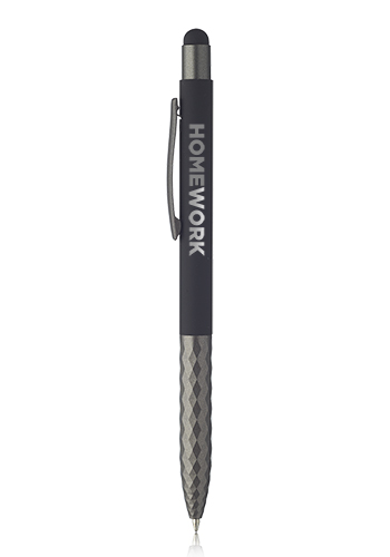 Geometric Aluminum Ball Point Pens with Stylus 5