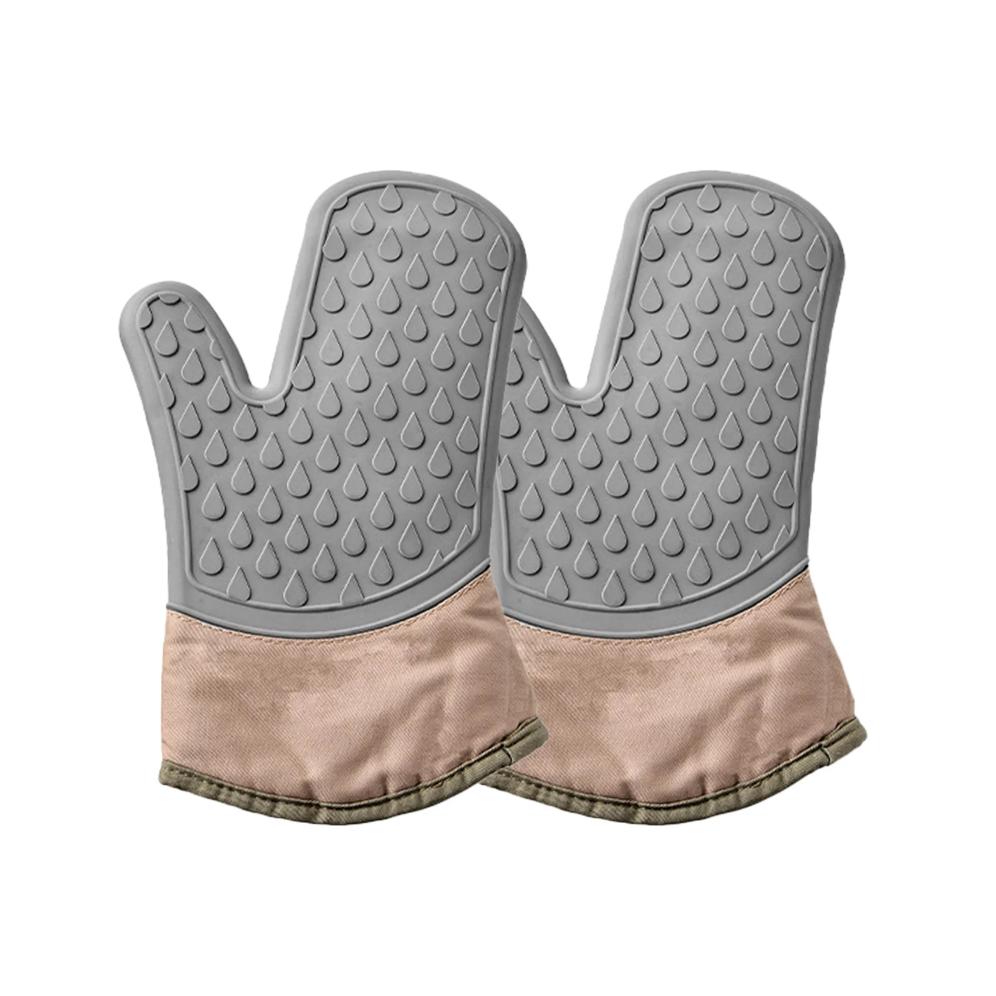 Grey Silicone Oven Mitt 5