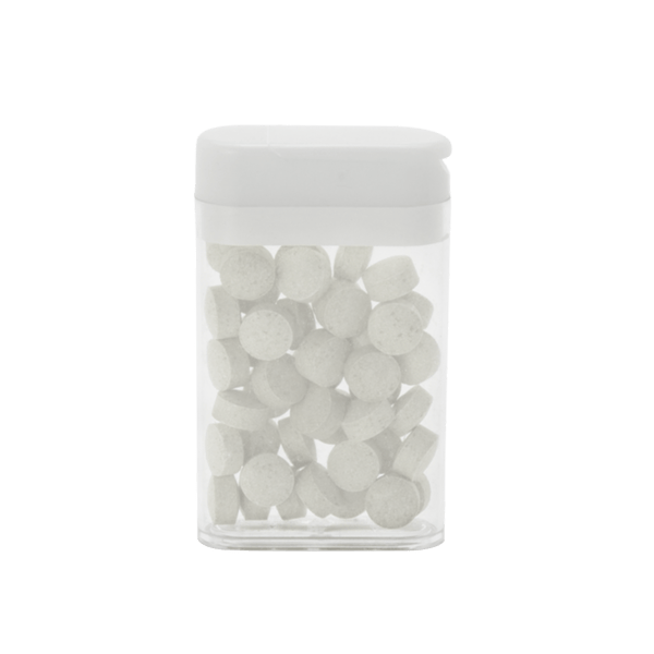 1 1/2" x 2 1/2" Rectangular Flip-Top Mint Dispenser 22