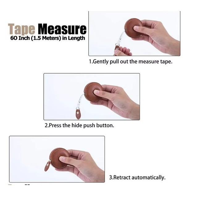 Mini Soft Leather Tape Measure 2