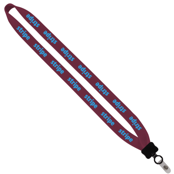 3/4" Cotton Lanyard with Plastic Clamshell & O-Ring 41