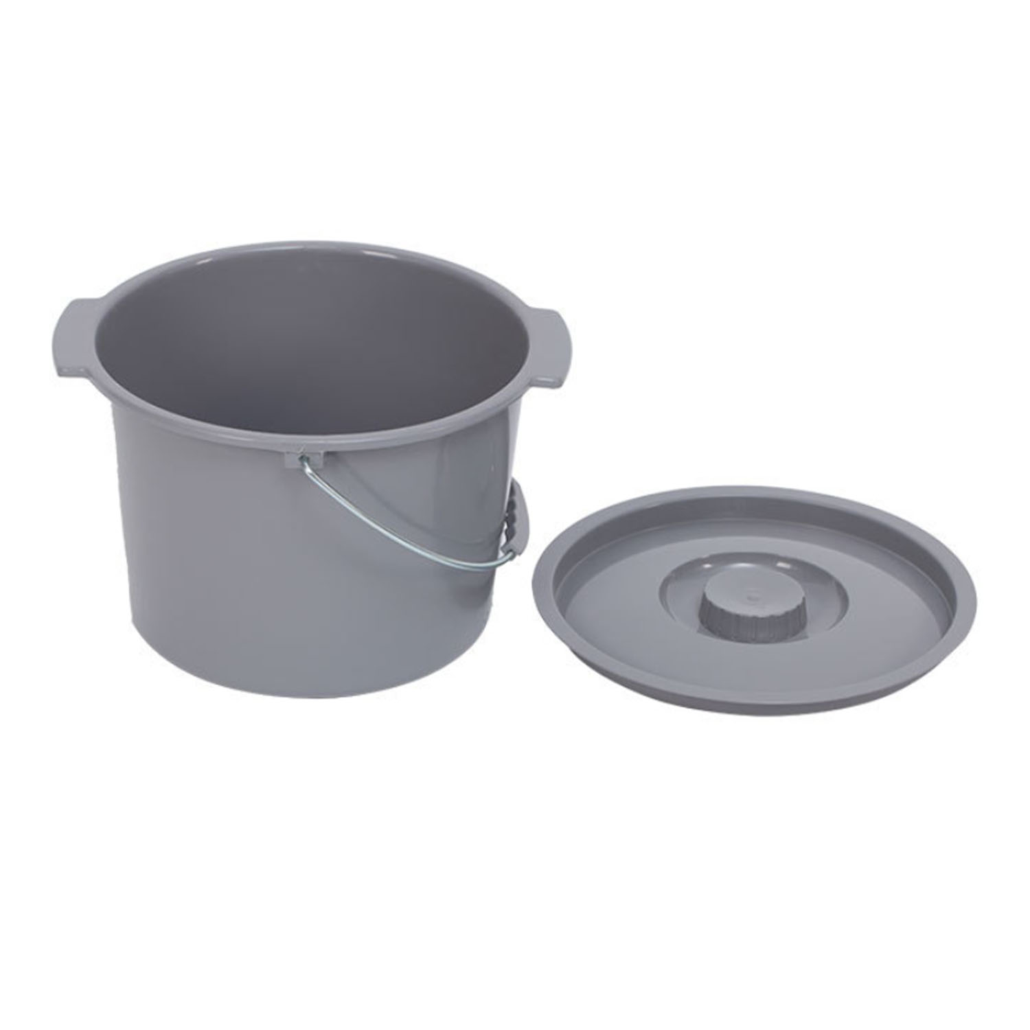 Portable Anti Odor Home Toilet Commode Bucket w/ Lid 2
