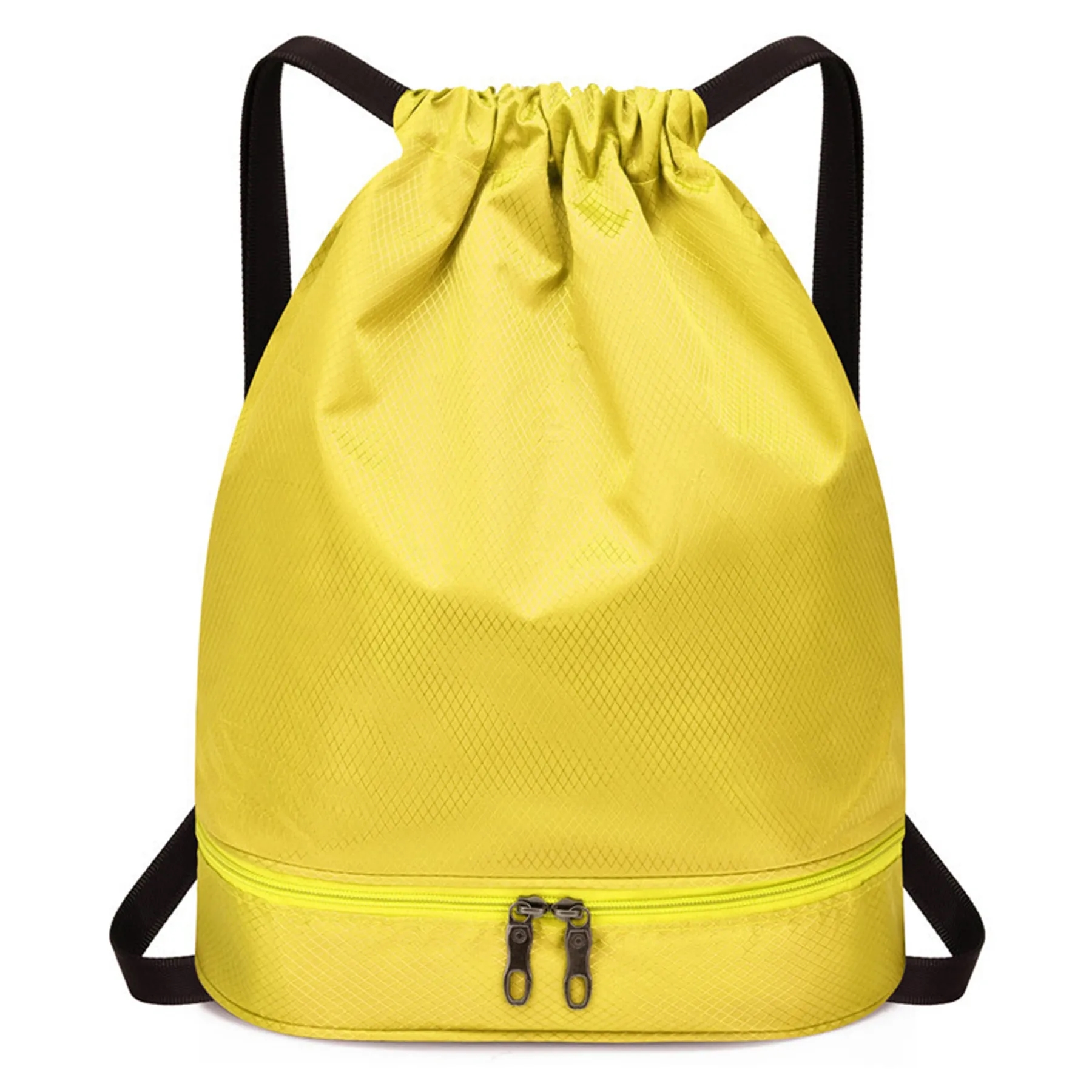 Dry Wet Drawstring Backpack Bag with Shoe Compartment 9