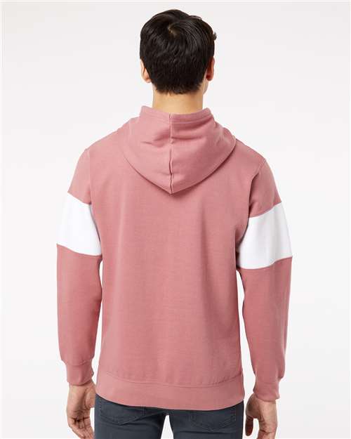 Unisex Classic Fleece Colorblocked Hooded Sweatshirt - 22709 13