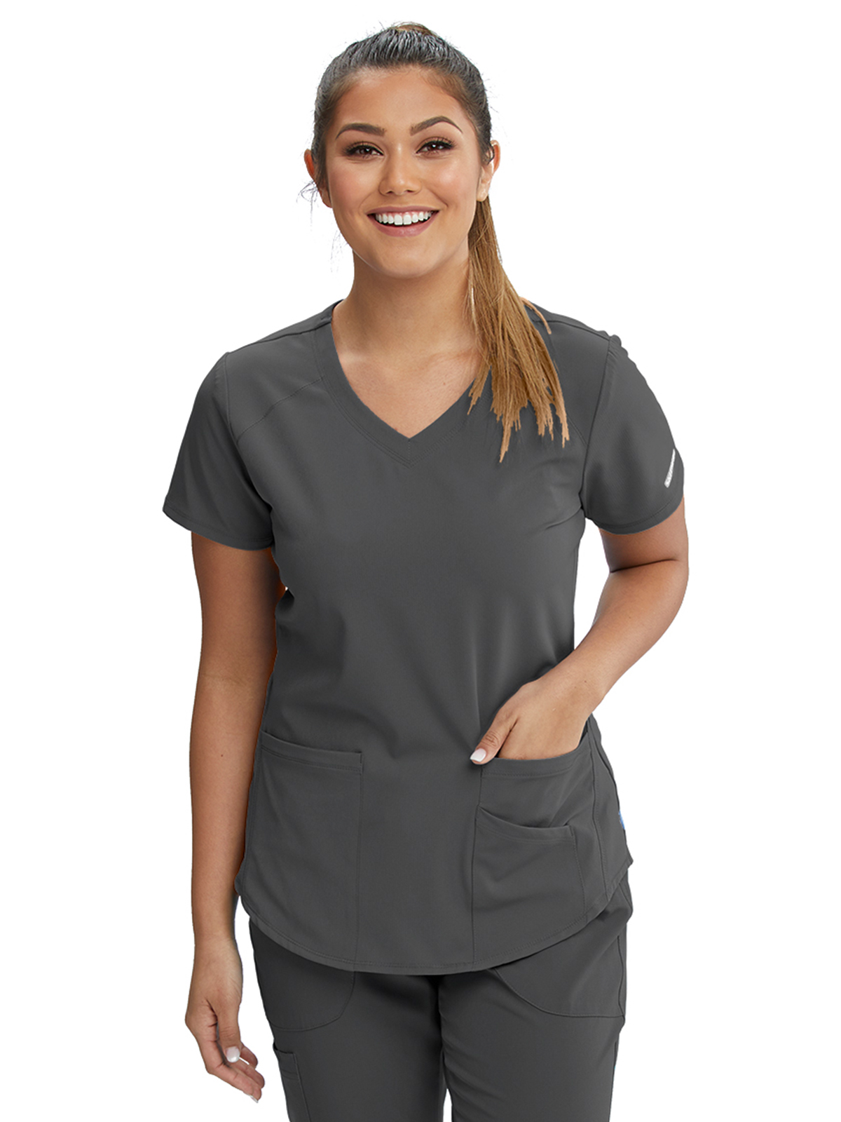 Skechers - Women's Three-Pocket Curved V-Neck Breeze Scrub Top 26