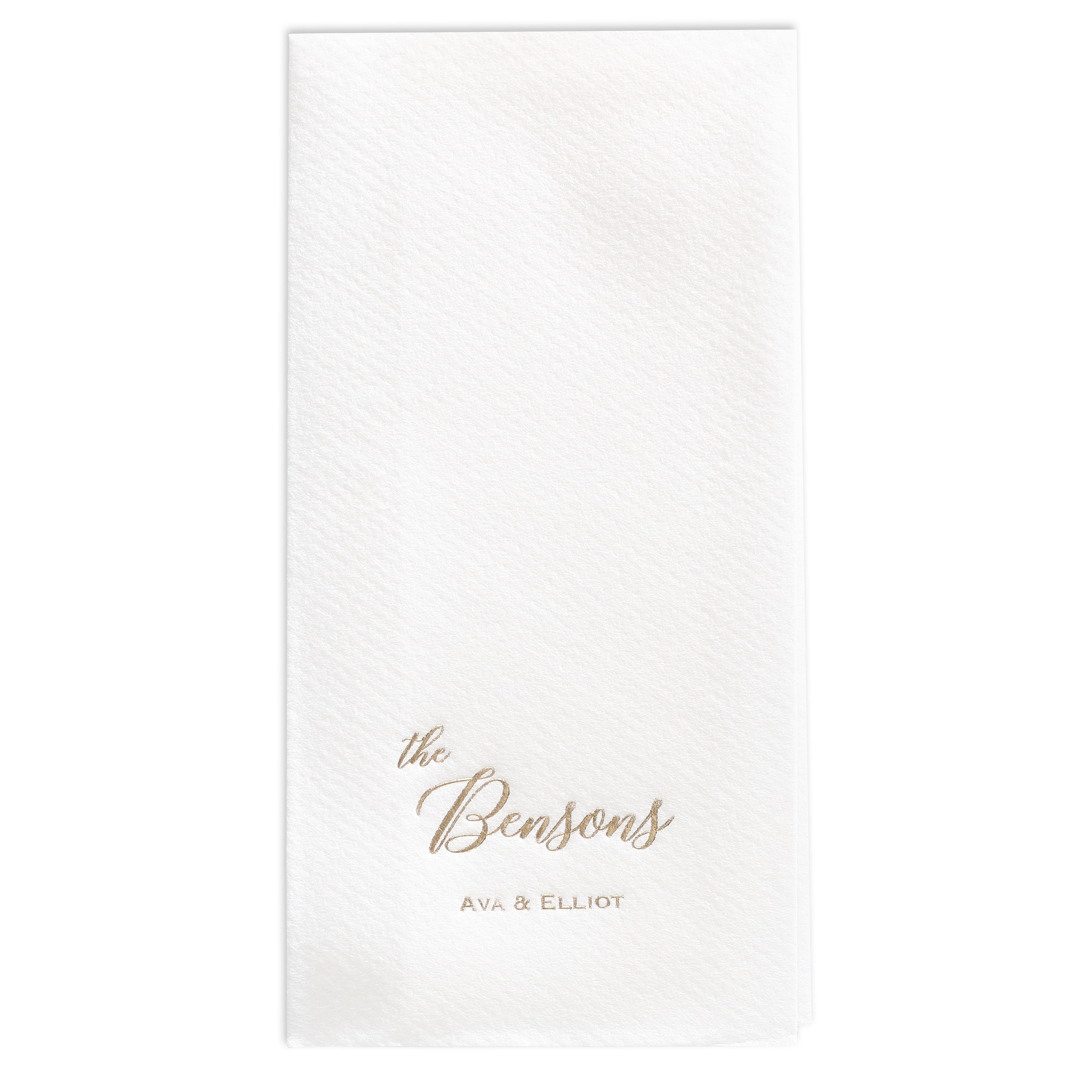 Personally Your Own Premium Guest Towel w/uncoined Edge (White) 2