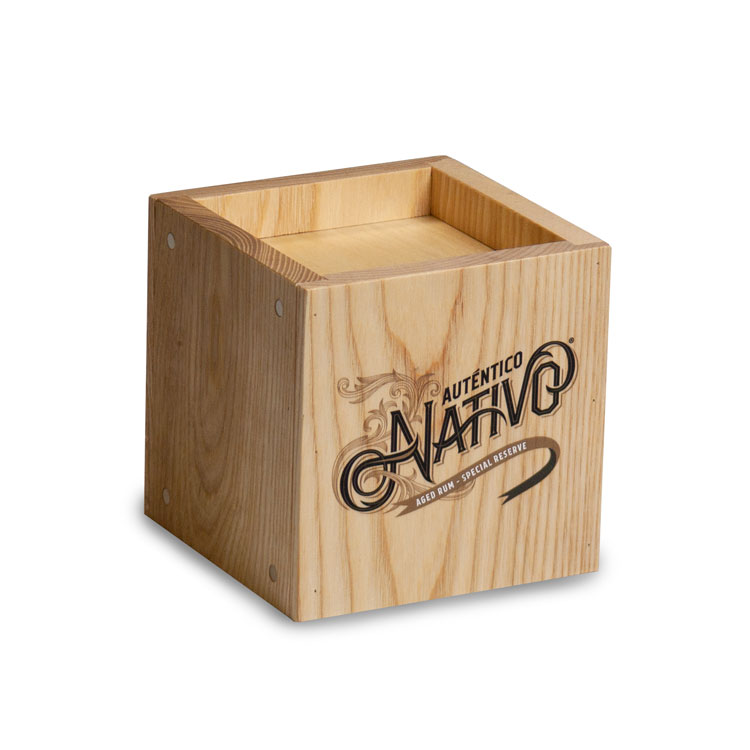 Wood Single Bottle Glorifier Magnetic Sides