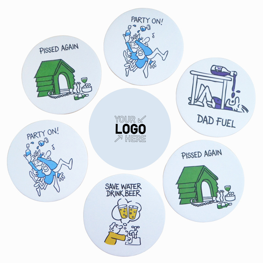 Absorbent paper coaster 3
