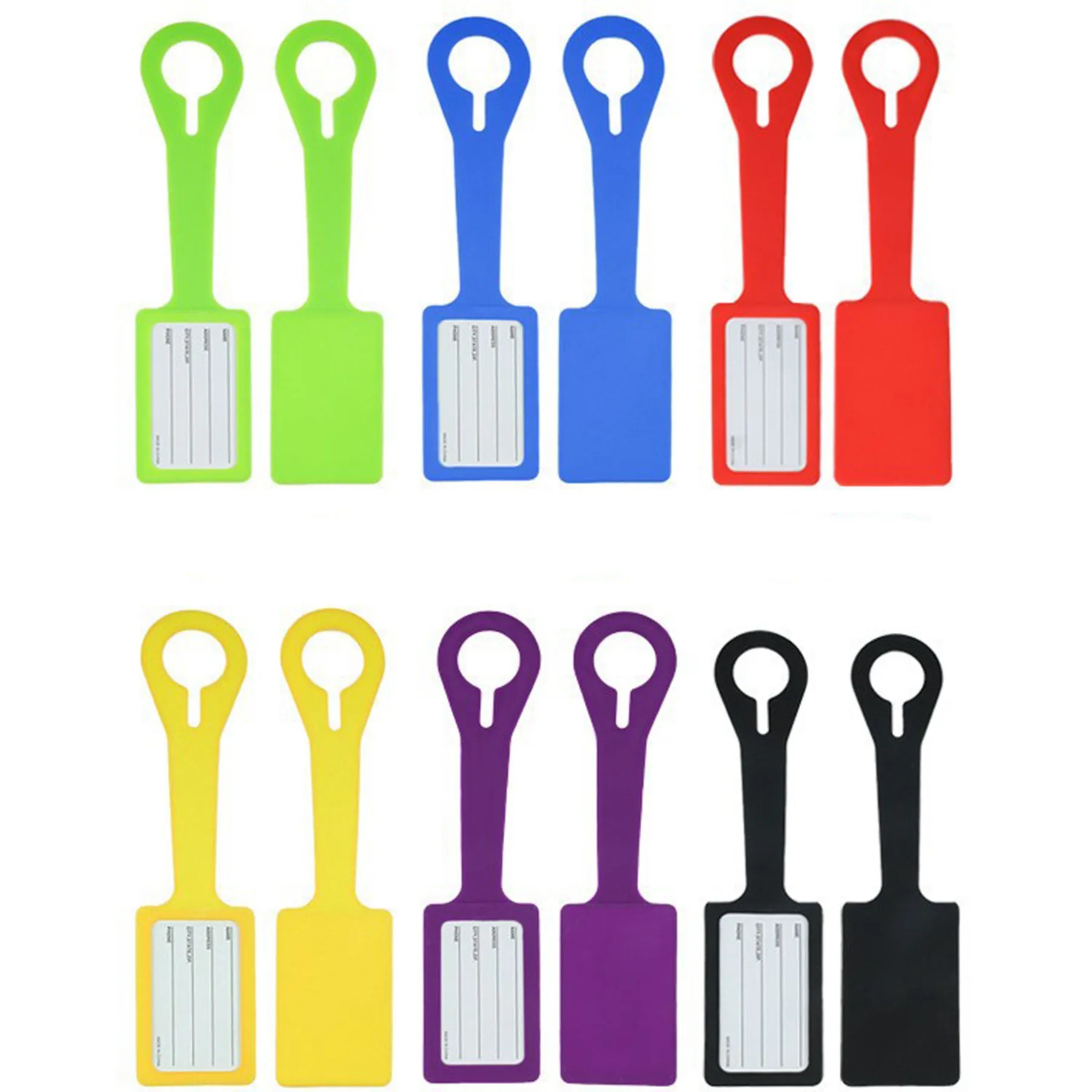Silicone Luggage Tag with Name ID Card 9