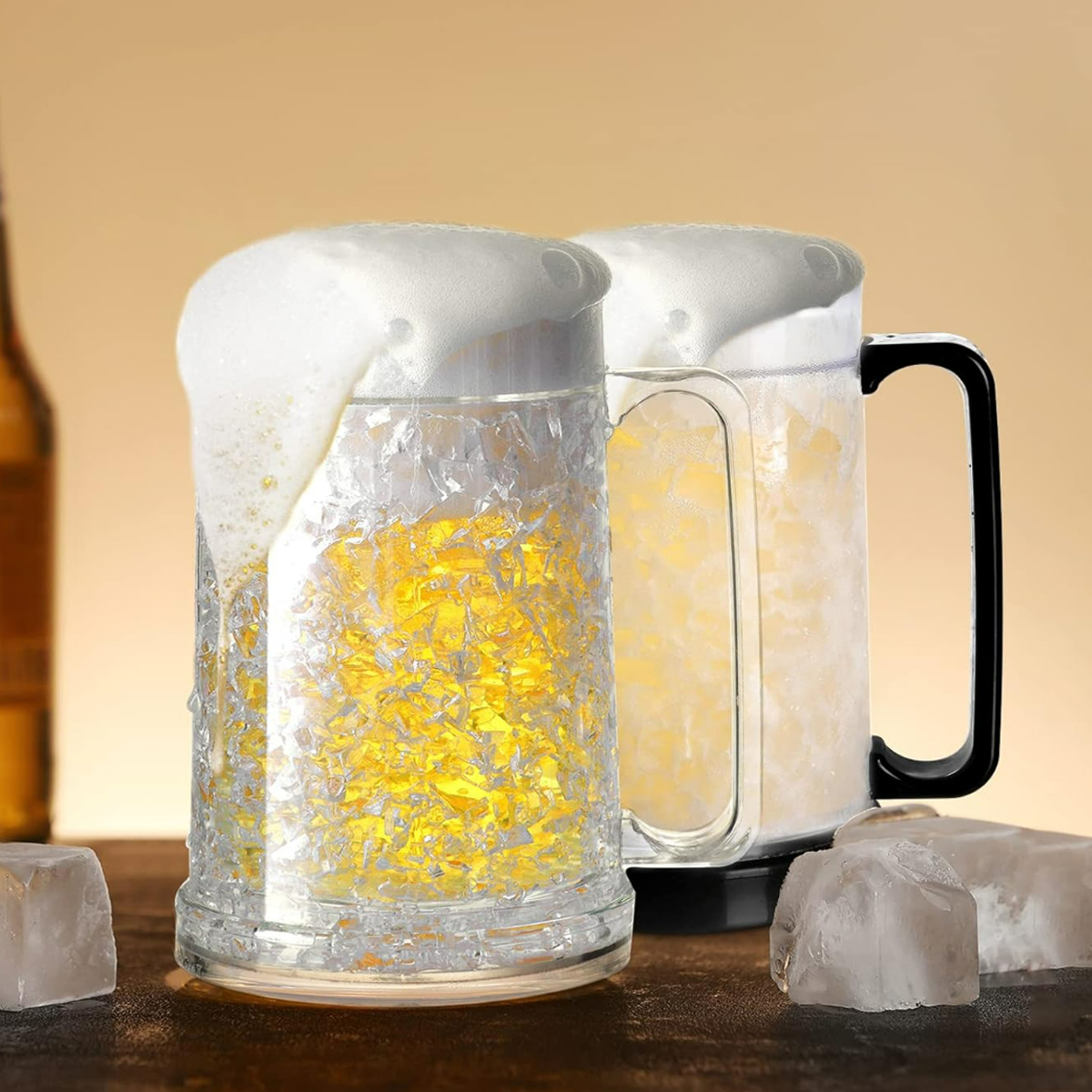 15Oz. Freezable Crystal Beer Mug with Handle Bottle 1