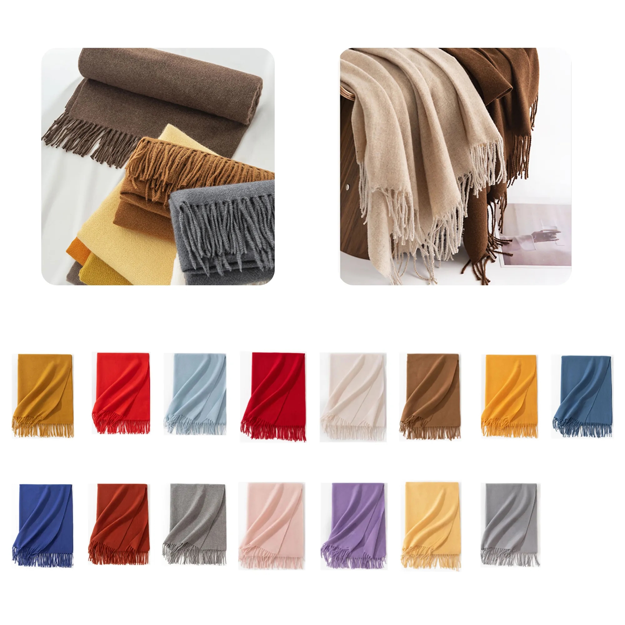 Winter Women's Warm Scarf Shawl 3