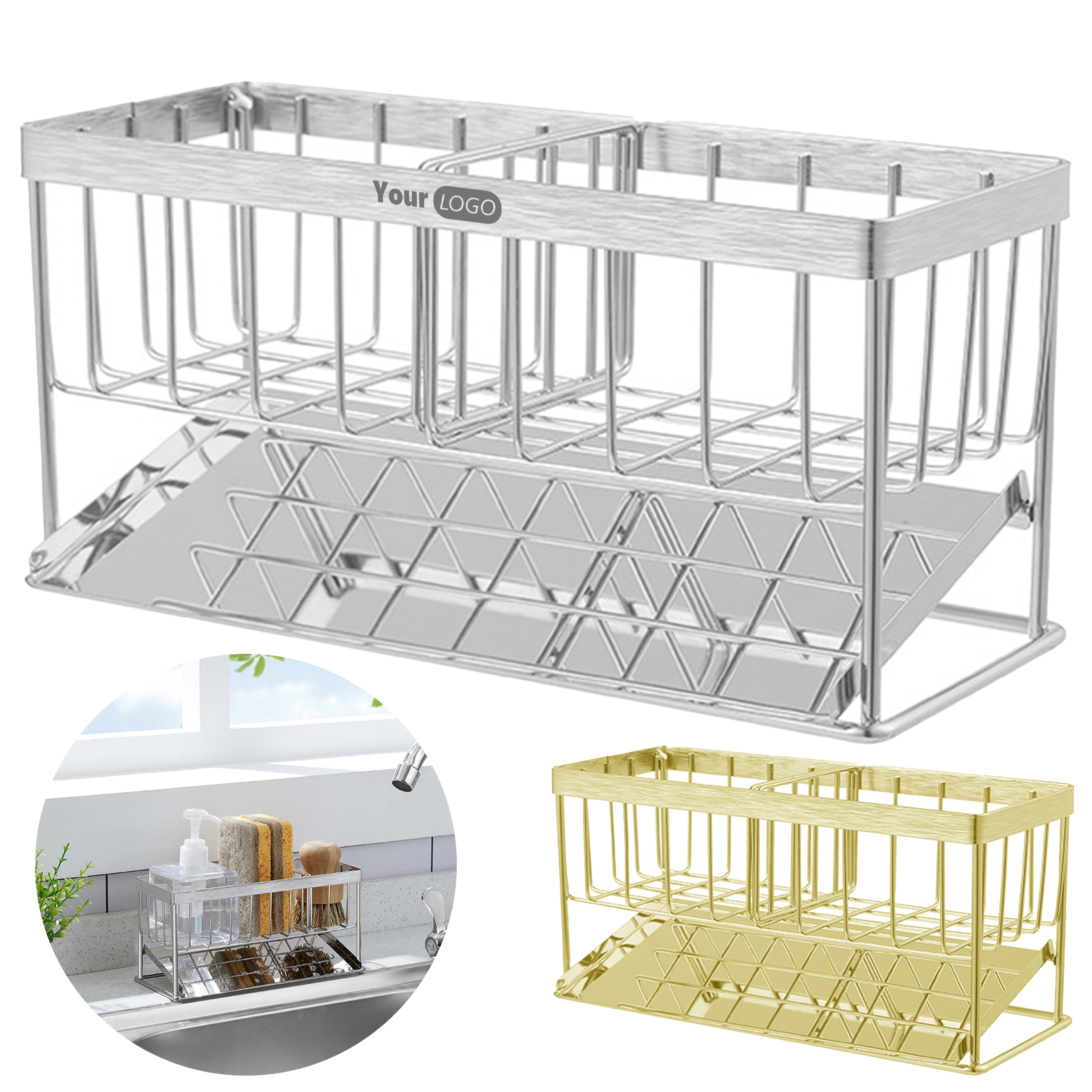 Stainless Steel Drain Storage Rack 5