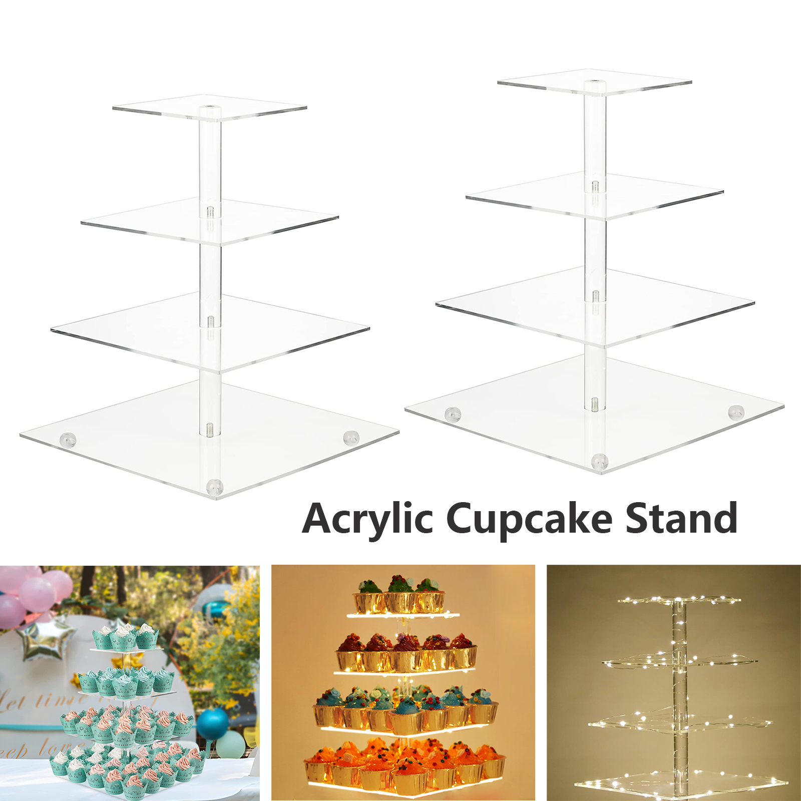 Acrylic Cupcake Stand Clear Cupcake Holder 2