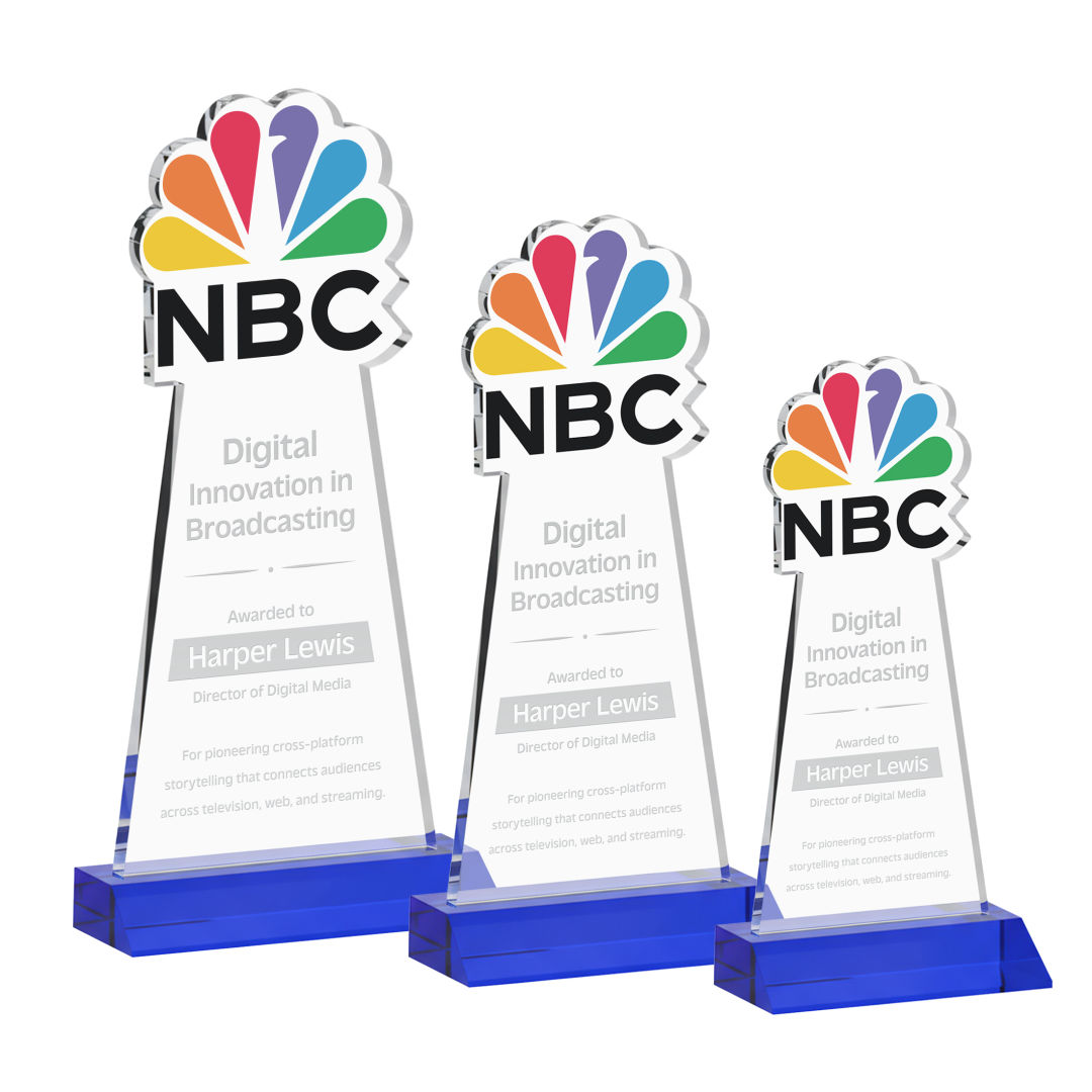 EdgeCraft Award on Mitered Base - Blue (via Air)