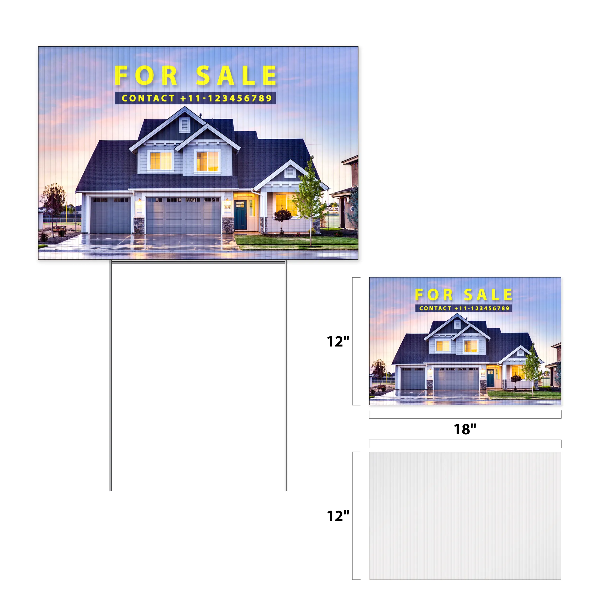 12"x18" Custom Yard Sign - Single Sided (Banner Only) 5