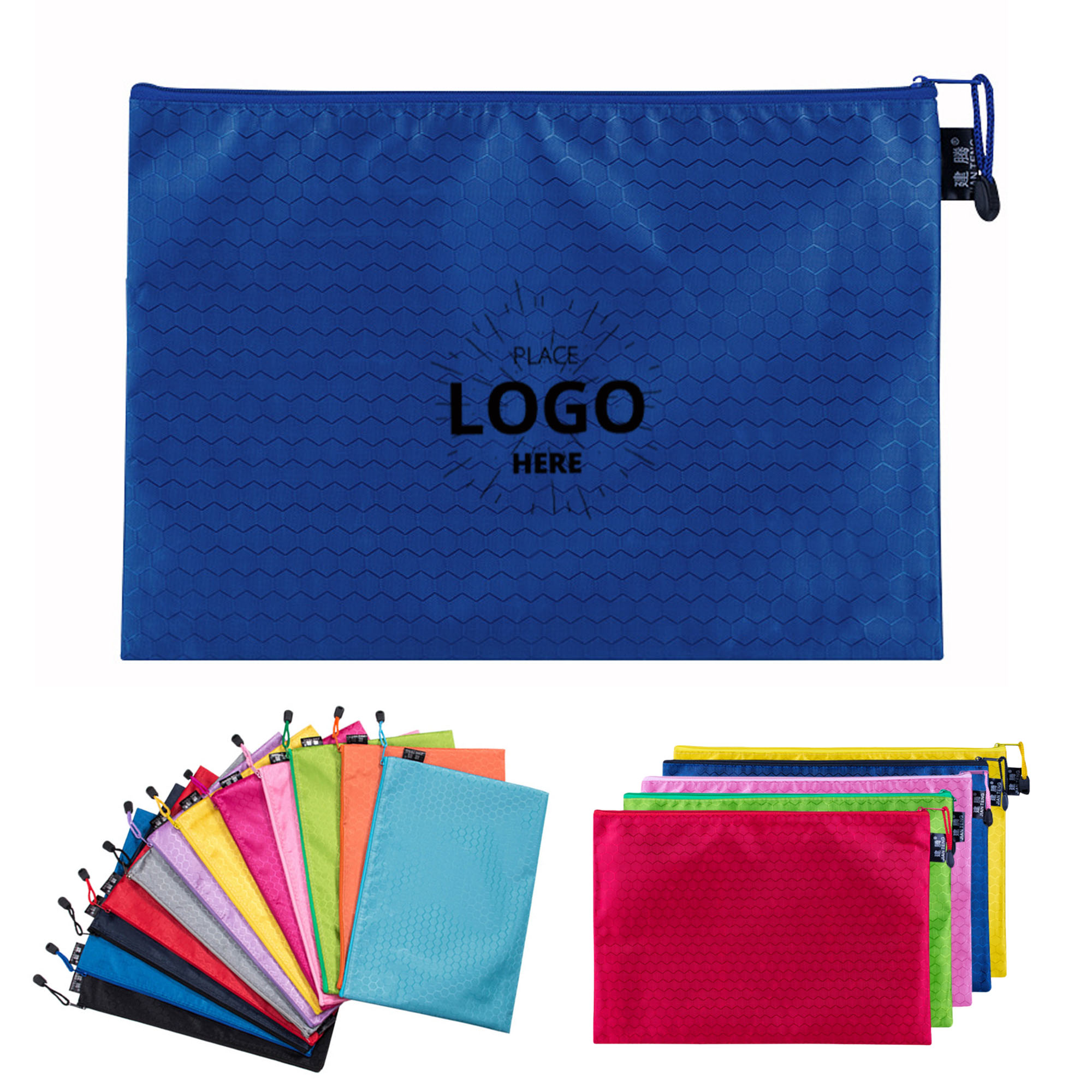 Custom Logo PVC Zipper Pouch A6 Waterproof 2
