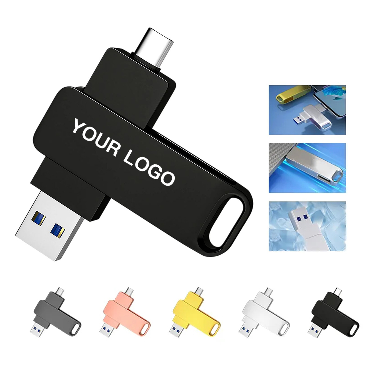 Metal OTG USB Drive for Data Backup 2