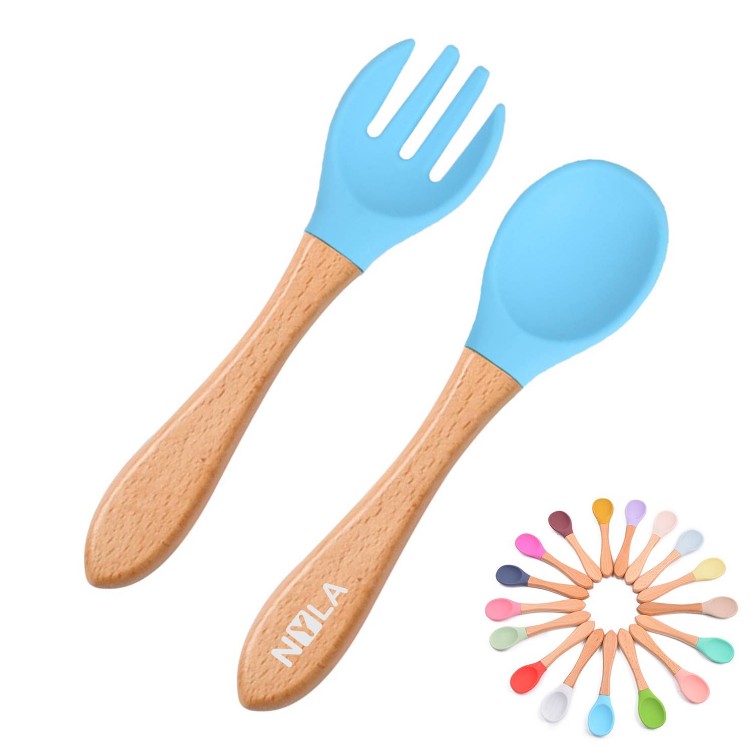 Silicone Baby Utensils Set 7