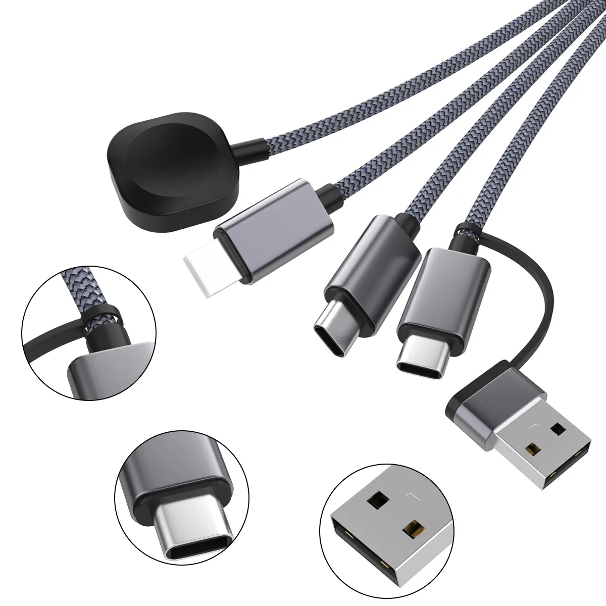 5 In 1 Fast Charge Cable With Watch Charger 5